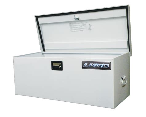 lund job site box/chest universal steel white|Lund Universal Steel Job Site Box/Chest – White, 88048.